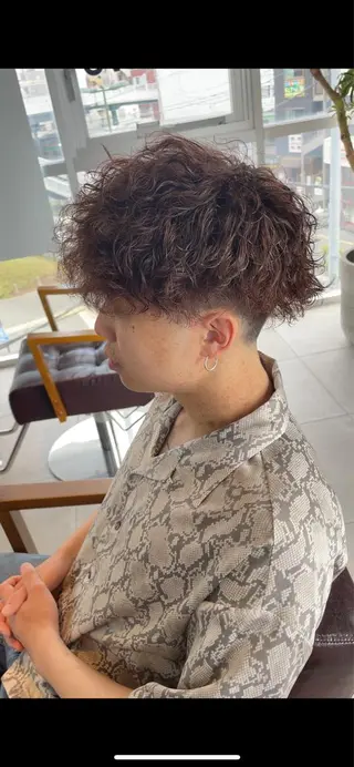 ショート パーマ メンズ 辻堂メンズ特化 YU-YAのヘアスタイル