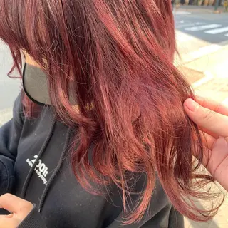 セミロング カラー 韓国ヘア🦋 MIYUのヘアスタイル