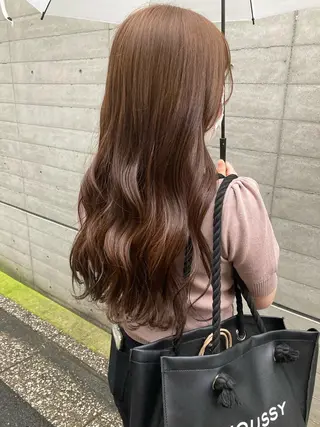 ロング ✨色持ちの良い艶 カラー✨蟹江真世のヘアスタイル