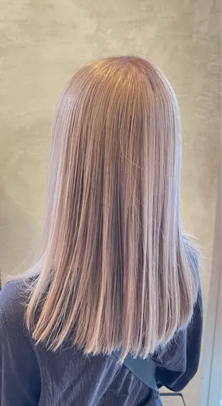 ロング 韓国レイヤーカット✨ 縮毛矯正　原田 優作のヘアスタイル