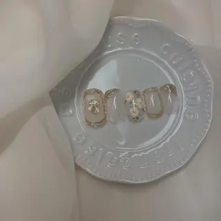 カラー ネイル 𓂃🦢Aurora Swan🌙𓂃のネイルデザイン