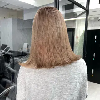 セミロング カラー シールエクステ特化 ハイトーン、NANAのヘアスタイル