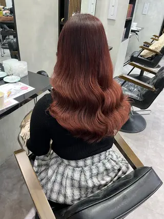 セミロング 濱川響太レディース カットモデルのヘアスタイル