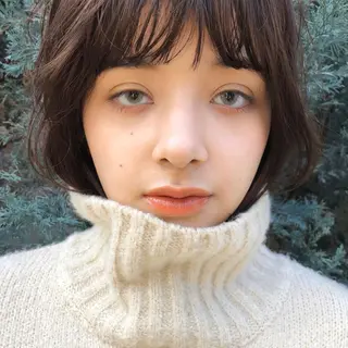 ショート カラー ボブ/レイヤー/艶 🦕risa 森下のヘアスタイル