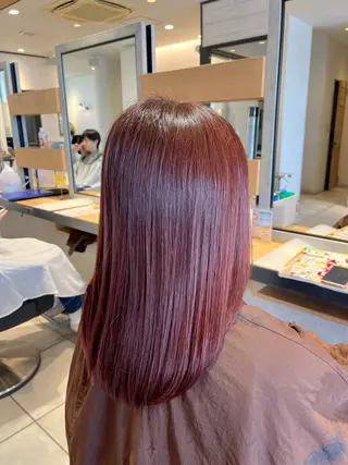 セミロング カラー パーマ 髪質改善特化/ 塩浦太朗のヘアスタイル