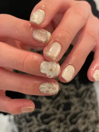 ショート m kaori𓃟のネイルデザイン