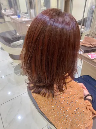 セミロング カラー Dears 香芝店所属・関 優希のヘアスタイル