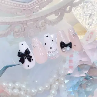 ネイル ワンホン、かわいい系 🎀ななみのネイルデザイン