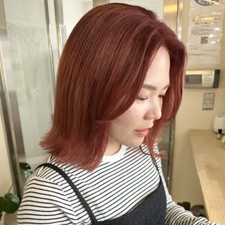 ミディアム カラー Yurika🕯️ 透明感カラー/ボブのヘアスタイル