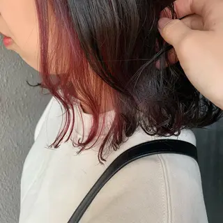 ミディアム カラー chouette/ 根本優希のヘアスタイル