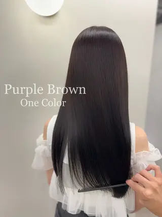 ロング カラー ヘアアレンジ 二ヶ月綺麗が続く デザイン/星野六三四のヘアスタイル