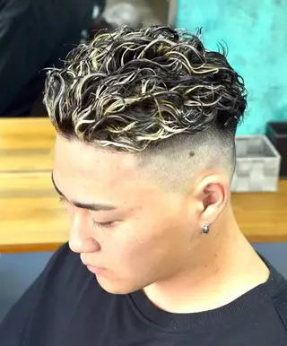 ショート パーマ メンズ 🔷メンズ推し🔷 遠藤暖大のヘアスタイル