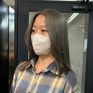 ミディアム カラー ✨うる艶/ブリーチ✨ 𝓡𝒖𝓷𝐚💋のヘアスタイル