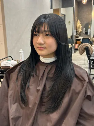 ロング カラー いなみね はるきのヘアスタイル