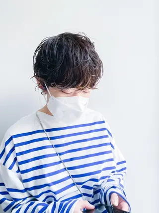 ショート パーマ Takuma Suzuki中目黒のヘアスタイル