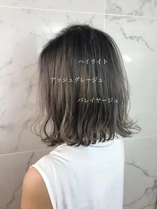 ミディアム カラー ヘアアレンジ 今井 由佳のヘアスタイル