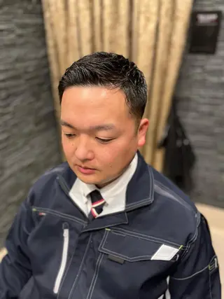 ショート ヒロ銀座バーバーショップ難波店所属・縮毛矯正/パーマ 宮河 惇💈のヘアスタイル