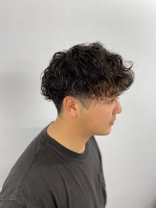 ショート パーマ ヘアアレンジ メンズ The faderz barbershop所属・フェードモデル限定 🔥高円寺Maiのヘアスタイル