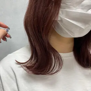 セミロング カラー MOE🐈‍⬛🎀 エクステ/ワンホンのヘアスタイル