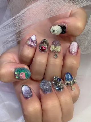 ネイル シェアサロンLei.g(レイジー)所属・3Dアートネイル💗 都築レナのネイルデザイン