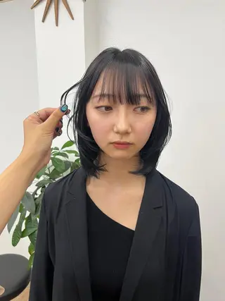 ミディアム カラー ヘアアレンジ HIROKO / 透明感暖色カラー🎀のヘアスタイル