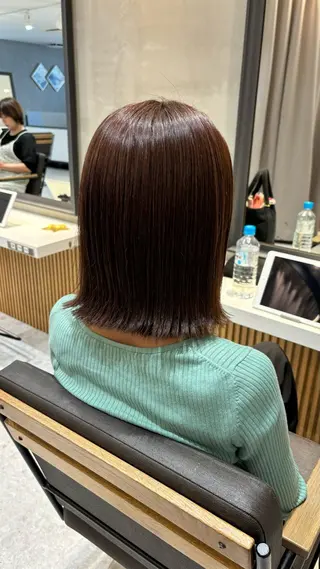 ミディアム カラー MOMOHA/ 🍑レイヤーカットのヘアスタイル