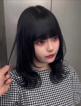 ミディアム AISA viewNAGOYAのヘアスタイル