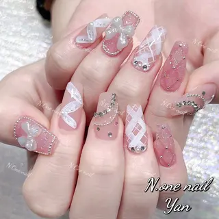 ネイル 長いだし/スカルプ/ パラシェルN.oneのネイルデザイン