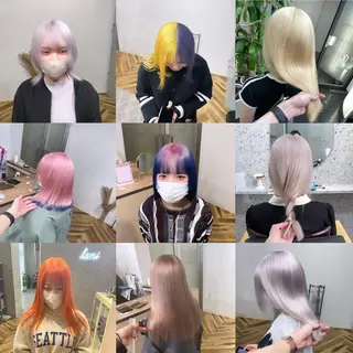 有人/バレイヤージュ /シャドールーツのヘアスタイル