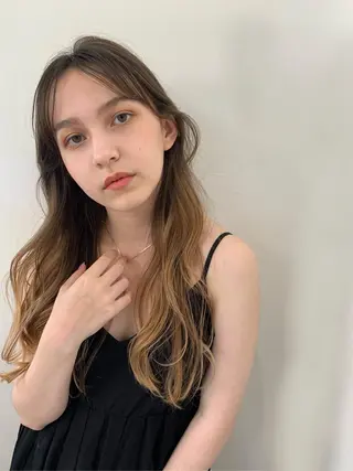 ロング カラー まろやか透明感カラー ♡MANAのヘアスタイル