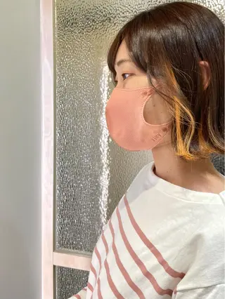 ミディアム カラー モデルさん募集中IT byALBUM八王子のヘアスタイル