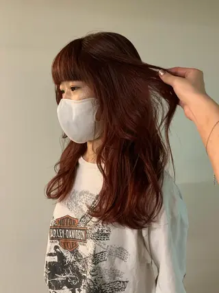 ロング ハッシュカット/ MAYAのヘアスタイル