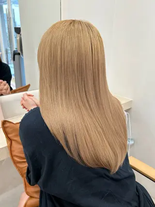 ロング カラー 透明感/ベージュ /kazui🐈のヘアスタイル