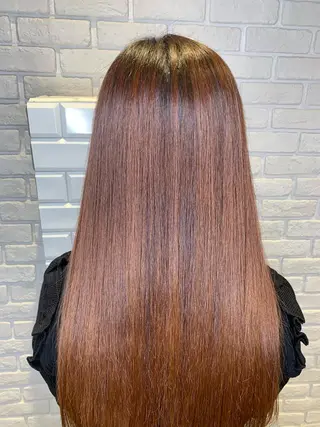 ロング 髪質改善/縮毛矯正 艶カラー/珠聡のヘアスタイル