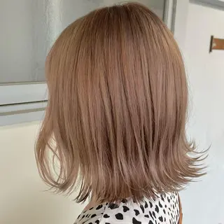 ミディアム カラー ヘアアレンジ maoブリーチ無し 似合わせカラーのヘアスタイル