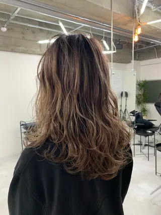 セミロング カラー パーマ ヘアアレンジ メンズ キッズ ネイル マツエク・マツパ 架空〜KAQU〜所属・【clan】 NOGAMIのヘアスタイル