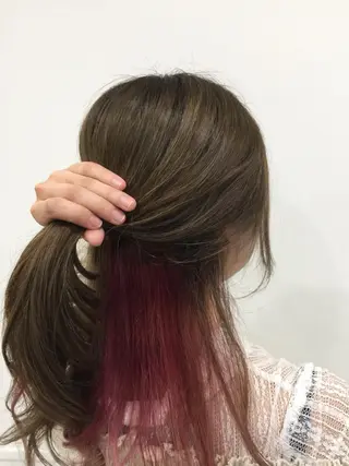 セミロング カラー WHITE所属・WHITE 田中智之のヘアスタイル