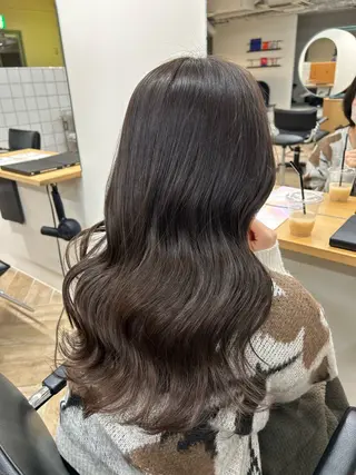 ロング 新潟/万代/レイヤー 韓国風/明間未来のヘアスタイル