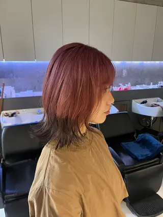 セミロング カラー elima 調布所属・ちせ/ 透明感カラー /調布˚ 🦢₊✧のヘアスタイル