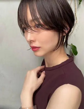 ショート カラー ヘアー.ネイル二刀流 misa🫧のヘアスタイル