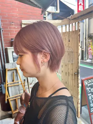 ショート カラー うるツヤハイトーン✨ /西川郁巳のヘアスタイル