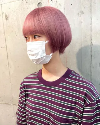 ショート カラー lani 天神大名/ブリーチのヘアスタイル