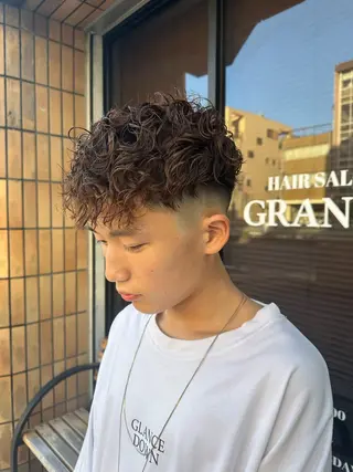 ショート カラー パーマ メンズ ハヤシカズキ/カラー ✂/メンズパーマのヘアスタイル