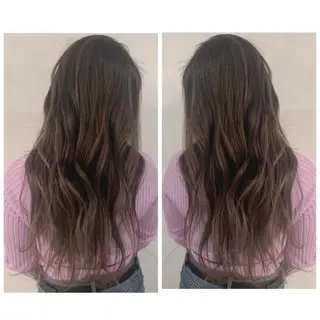 ロング カラー 京都大人女性ショート 徒歩1分/秋山のヘアスタイル