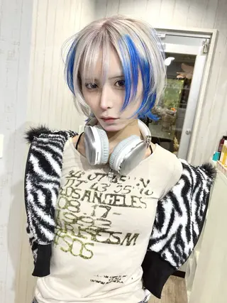 ショート カラー 深夜帯！説明文必読 Oahu iwataのヘアスタイル