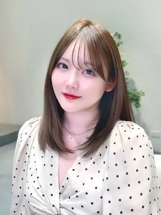 ロング カラー 韓国ヘア/レイヤー/ 顔まわり/りょーとのヘアスタイル