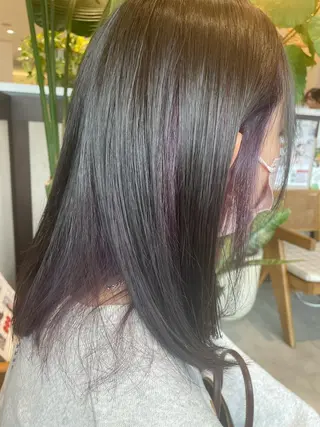 セミロング カラー 高木 櫻のヘアスタイル