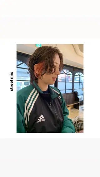 ショート パーマ ヘアアレンジ メンズ キッズ マツエク・マツパ アイブロウ rewards成城学園前店所属・hiro【沿線で叶う 似合わせhair】のヘアスタイル