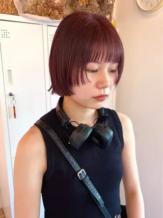 ショート カラー 淺井 捺央のヘアスタイル