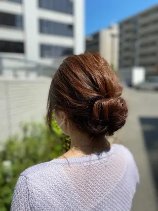 ロング 安田 菜摘のヘアスタイル